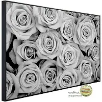 Papermoon Infrarotheizung »EcoHeat - Blumen Schwarz + Weiss«, Matt-Effekt - bunt