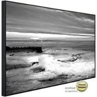 Papermoon Infrarotheizung »EcoHeat - Strand Schwarz + Weiss«, Matt-Effekt - bunt