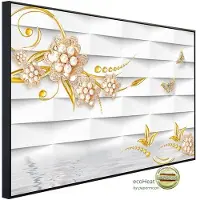Papermoon Infrarotheizung »EcoHeat - Muster mit Blumen«, Matt-Effekt - bunt