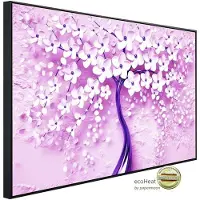 Papermoon Infrarotheizung »EcoHeat - Blumen Baum lila«, Matt-Effekt - bunt