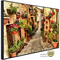 Papermoon Infrarotheizung »EcoHeat - Gasse in Spello Umbrien«, Matt-Effekt - bunt
