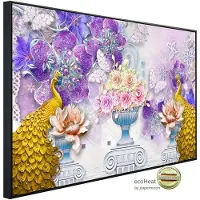 Papermoon Infrarotheizung »EcoHeat - Muster mit Blumen«, Matt-Effekt - bunt