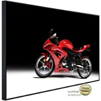 Papermoon Infrarotheizung »EcoHeat - Rotes Sportmotorrad«, Matt-Effekt - bunt