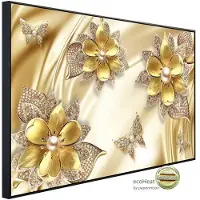 Papermoon Infrarotheizung »EcoHeat - Muster mit Blumen«, Matt-Effekt - bunt