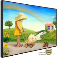 Papermoon Infrarotheizung »EcoHeat - Kind mit Kinderwagen «, Matt-Effekt - bunt