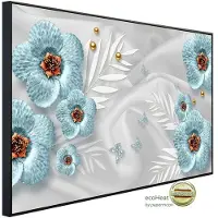 Papermoon Infrarotheizung »EcoHeat - Muster mit Blumen«, Matt-Effekt - bunt