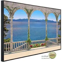 Papermoon Infrarotheizung »EcoHeat - Terrasse mit Kolonnade«, Matt-Effekt - bunt