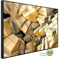 Papermoon Infrarotheizung »EcoHeat - Fraktale goldene Treppe«, Matt-Effekt - bunt
