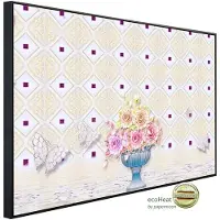 Papermoon Infrarotheizung »EcoHeat - Abstrakt mit Blumen«, Matt-Effekt - bunt