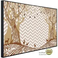 Papermoon Infrarotheizung »EcoHeat - Muster mit Wald«, Matt-Effekt - bunt