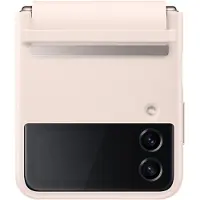 Samsung Original Leather Backcover für das Galaxy Z Flip 4 - Peach