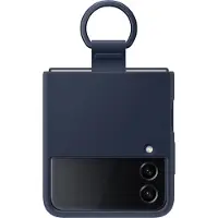 Samsung Original Silikon Cover Ring für das Galaxy Z Flip 4 - Navy