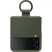 Samsung Original Silikon Cover Ring für das Galaxy Z Flip 4 - Kaki