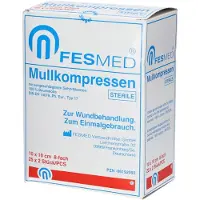 FESMED Mullkompressen ES 10x10 cm steril 8fach 25X2 St
