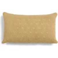 Essenza Knitted Ajour Fern yellow Dekokissen 30x50