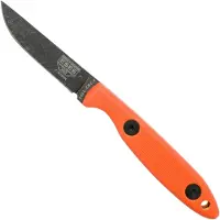 ESEE Camp Lore Orange G10 Messer, black stonewash