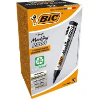 BIC Marking 2000, Schwarz, Rundspitze, Schwarz, 1,7 mm, Tinte auf Alkoholbasis, 145 mm