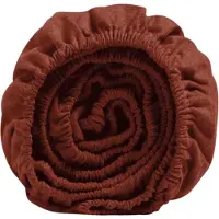 Yumeko Spannbettlaken Flanell 160x200 Rot - Eco, Bio & Fairtrade