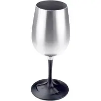 GSI Glacier Stainless Steel Nesting Wine Glass Silber