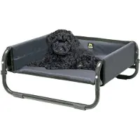 Maelson Soft Bed - faltbares Hundebett Hundeliege anthrazit S - 56 x 56 x 24cm