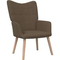 vidaXL Relaxsessel Braun Stoff