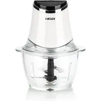 Haeger CH-30W.007A, 1,2 l, Schwarz, Transparent, Weiß, Glas, Edelstahl, Tasten, 300 W