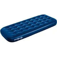 Brunner FLAIR Single Luftbett 73 x 191 x 22 cm, Blau, integrierte Pumpe, bis 120 kg