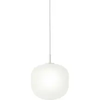 Muuto Rime Pendelleuchte Ø25 White/White - , Weiß, für Esszimmer, Glas