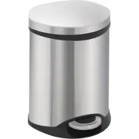 EKO Treteimer EKO Shell Matt Silber Inox 6L