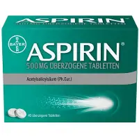 Aspirin 500 mg überzogene Tabletten 40 St Überzogene