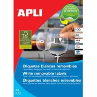 APLI Etiketten ablösbar 97,0X42,4 100 Blatt