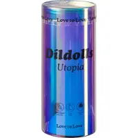 Love to love Dildolls Utopia - Bunter Silikon-Dildo mit Saugnapf