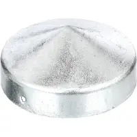 GAH Alberts Pfostenkappe Ø 100 mm rund flache Form feuerverzinkt