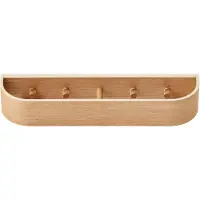 Audo Copenhagen Epoch Wandaufhängung, hellbraun, 50 cm, Holz - Audo , Epoch, Holz, für Wohnzimmer, Holz, Design
