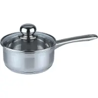 Aro Stielkasserolle mit Deckel, Edelstahl, Ø 16 cm, 1.5 L, Induktion, ofenfest
