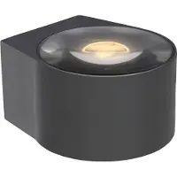 Lucide LED Wandleuchte Rayen aus Aluminium in Schwarz Up- and Downlight IP65