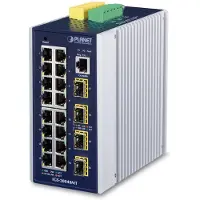Planet Industie L2 Managed Switch 16-Port 10/100/1000T 4-Port 100/1000X SFP, Managed, L2+, Gigabit Ethernet (10/100/1000), Vollduplex, Wandmontage