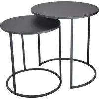 Loft42 Weby Nachttisch Industrial - Schwarz - 50x40x30cm