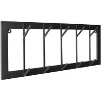 Loft42 | Garderobe Industry 10 Haken Schwarz Metall 15x30x80 cm | NADUVI