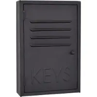 Loft42 | Schlüsselkasten Keys Zwart Metaal 20x30x6.5 cm | NADUVI