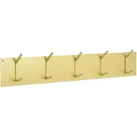 Loft42 | Garderobe Factory 10 Haken goldfarben Metall 10x12x70 cm | NADUVI