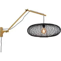 Good&Mojo - Wandlampe Cango - Bambus/Schwarz - 105x60x60cm