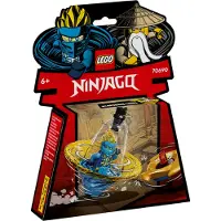 LEGO 70690 NINJAGO Jays Spinjitzu-Ninjatraining, Action-Spielzeug mit Ninja Spinner und Jay-Minifigur, ab 6 Jahre