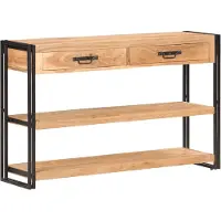 vidaXL Sideboard 120x30x75 cm Akazie Massivholz