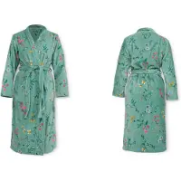 Pip studio Bademantel Les Fleurs Grün Damen-M