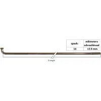 Sapim Leader Inox J-bend Speichen 100 Einheiten