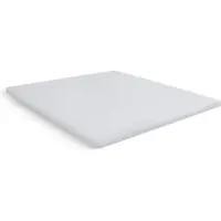 Kayori Topper Spannbettlaken Shizu Weiß (Perkal)-180 x 200 cm