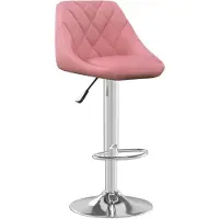 vidaXL Barhocker Rosa Samt
