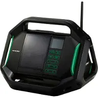 HiKOKI Baustellenradio UR18DSALW4Z 14,4 -18 V inkl. Netzteil, USB Ausgang, AUX Eingang, Aufladefunktion für Handys
