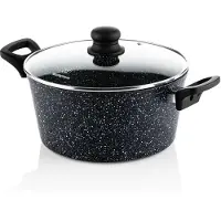 WESTINGHOUSE Kasserolle Black Marble – Antihaftbeschichtung – Induktion – Ø24 cm – Schwarz